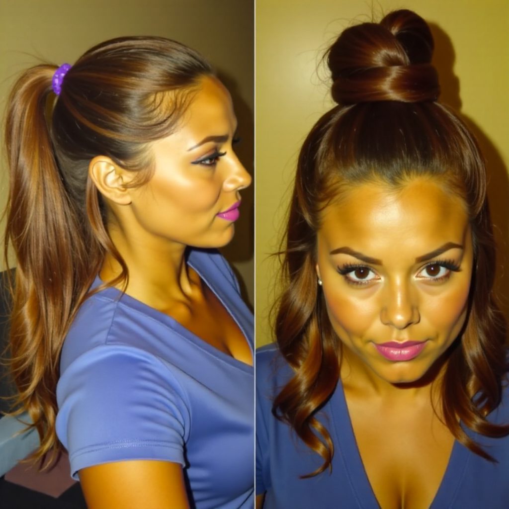 dark brown and burgundy tree braids