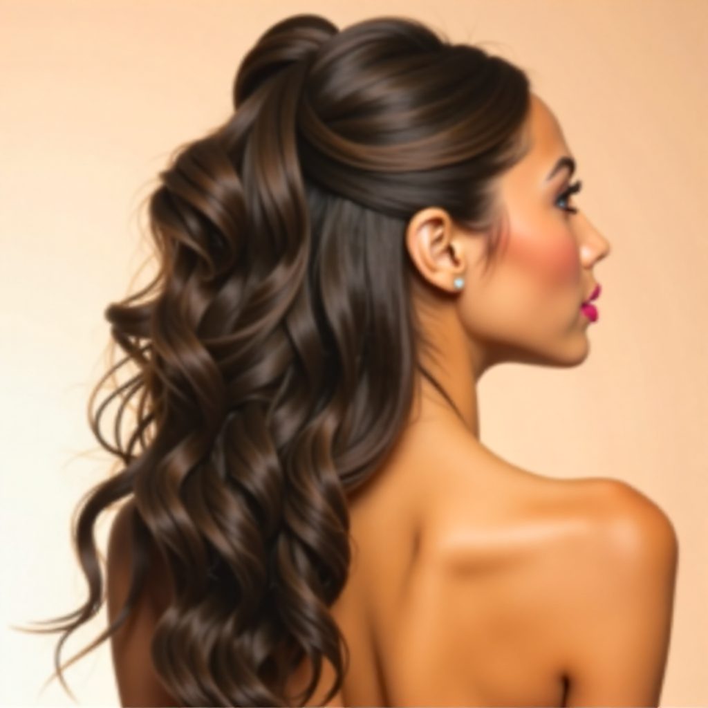 wedding hairstyle with tree braids