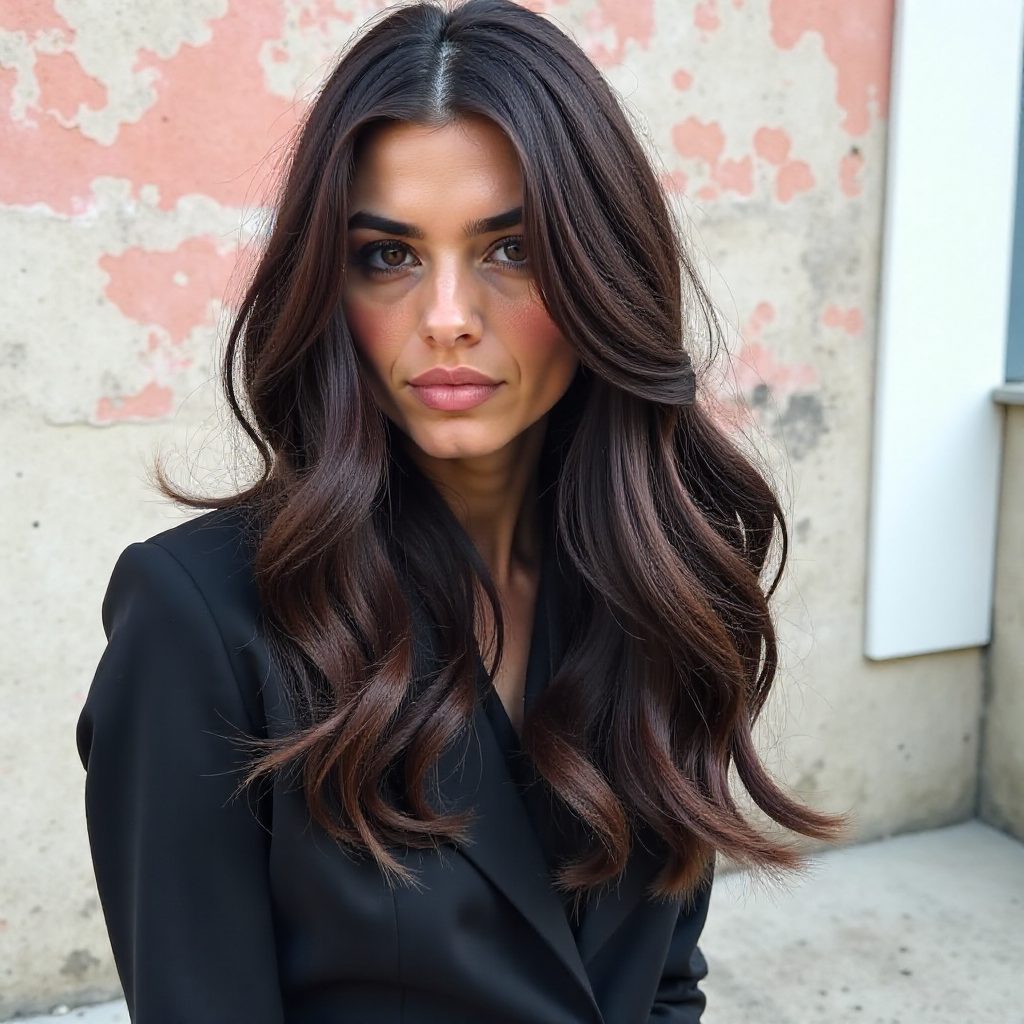 Long Thick Hair with Butterfly Layers