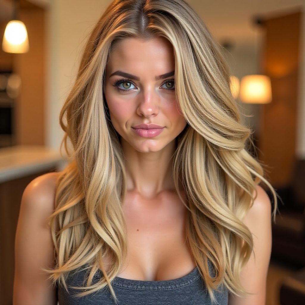 Bouncy Layers for Long Blonde Hair