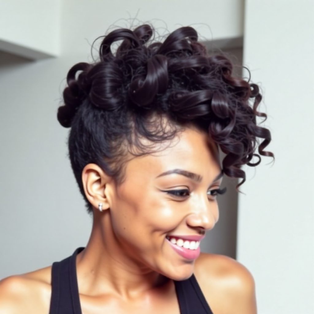 women's short mohawk haircut for natural hair