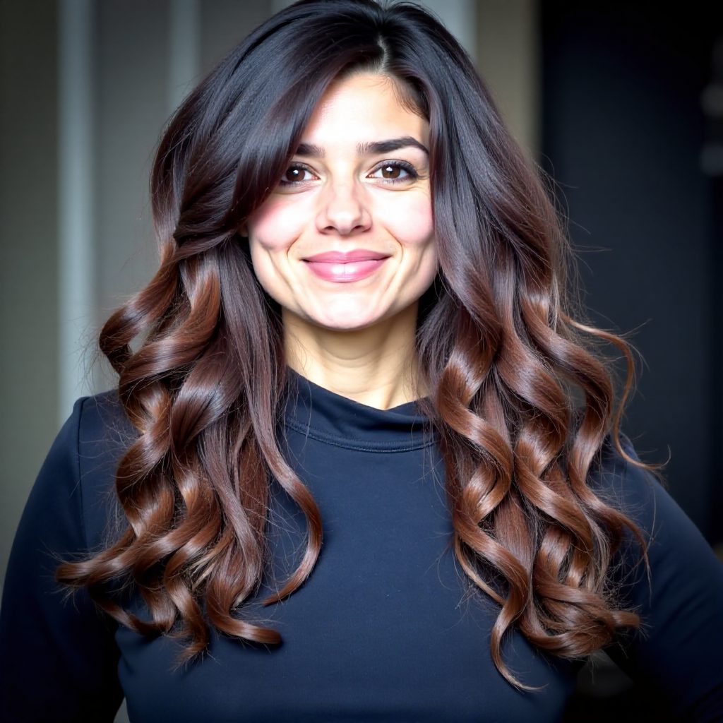 Choppy Layered Cut for Wavy Hair