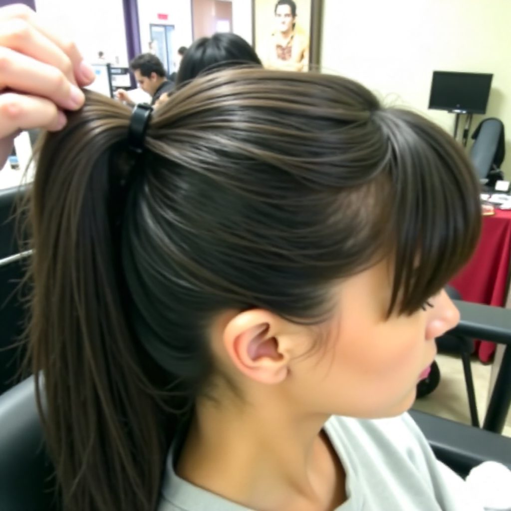 mohawk with springy curls