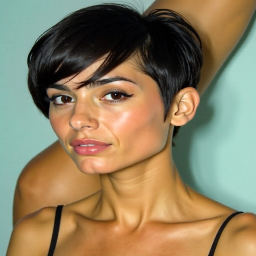 Rihanna short hairstyle for Christmas