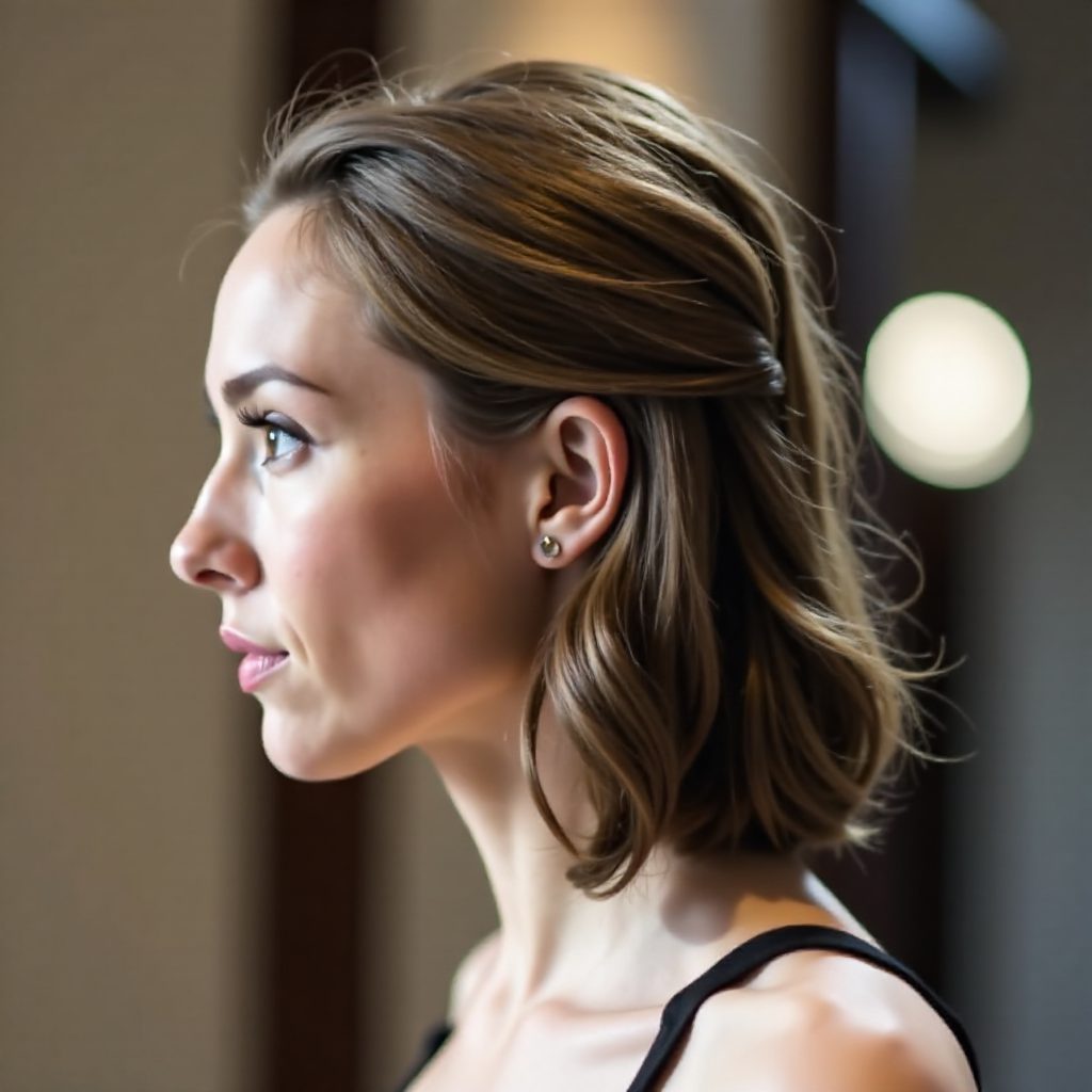 curly vintage updo