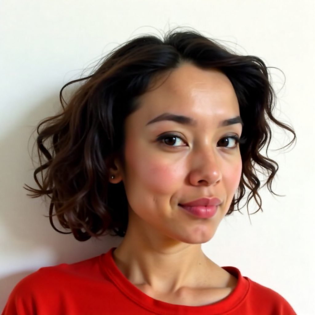 curly vintage faux bob