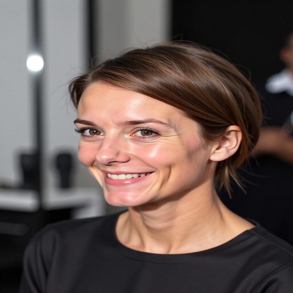 Keri Russell Christmas updo hairstyle