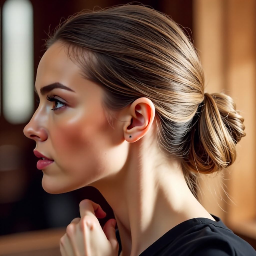 new year's eve sleek updo
