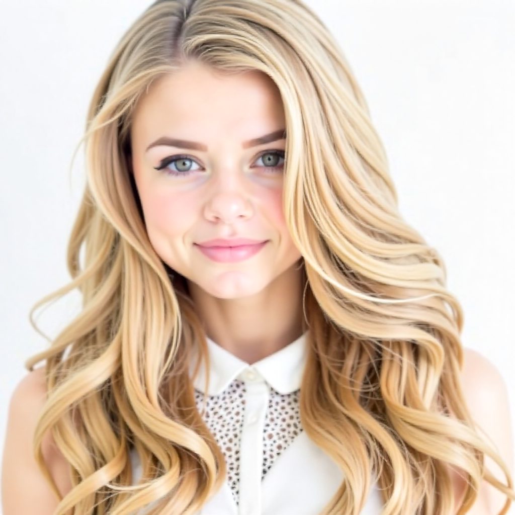 beach wedding long curly hairstyle