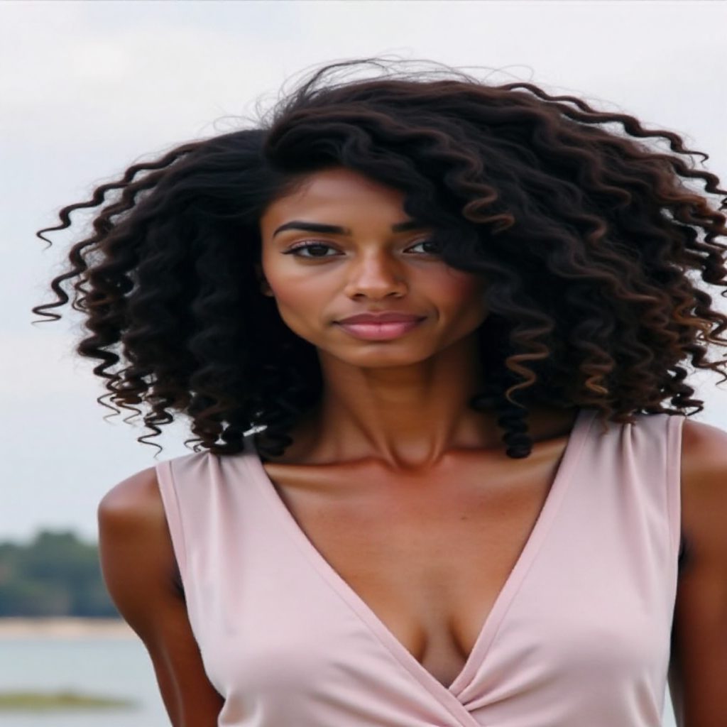 natural hairstyle for medium hair