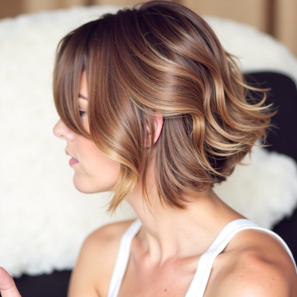 beach wedding bob hairstyle