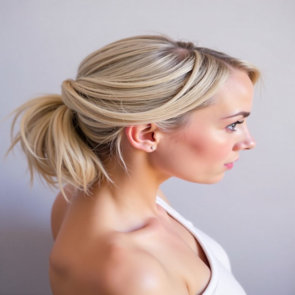 bridal updo for beach wedding