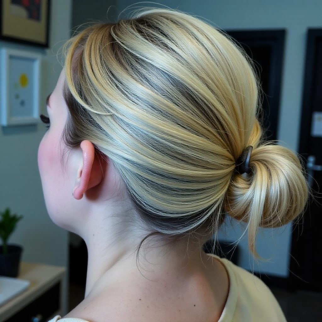 Chignon with a Twisted Base