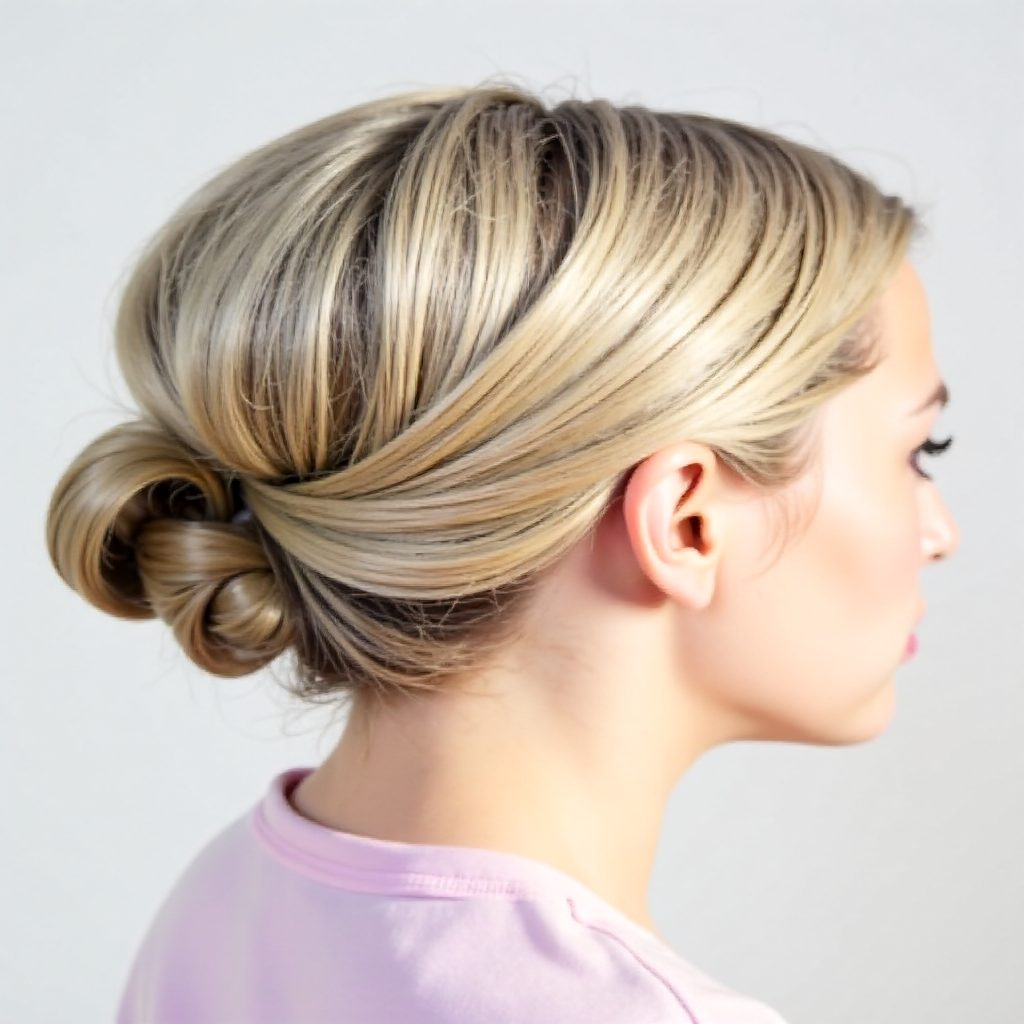 casual braided updo
