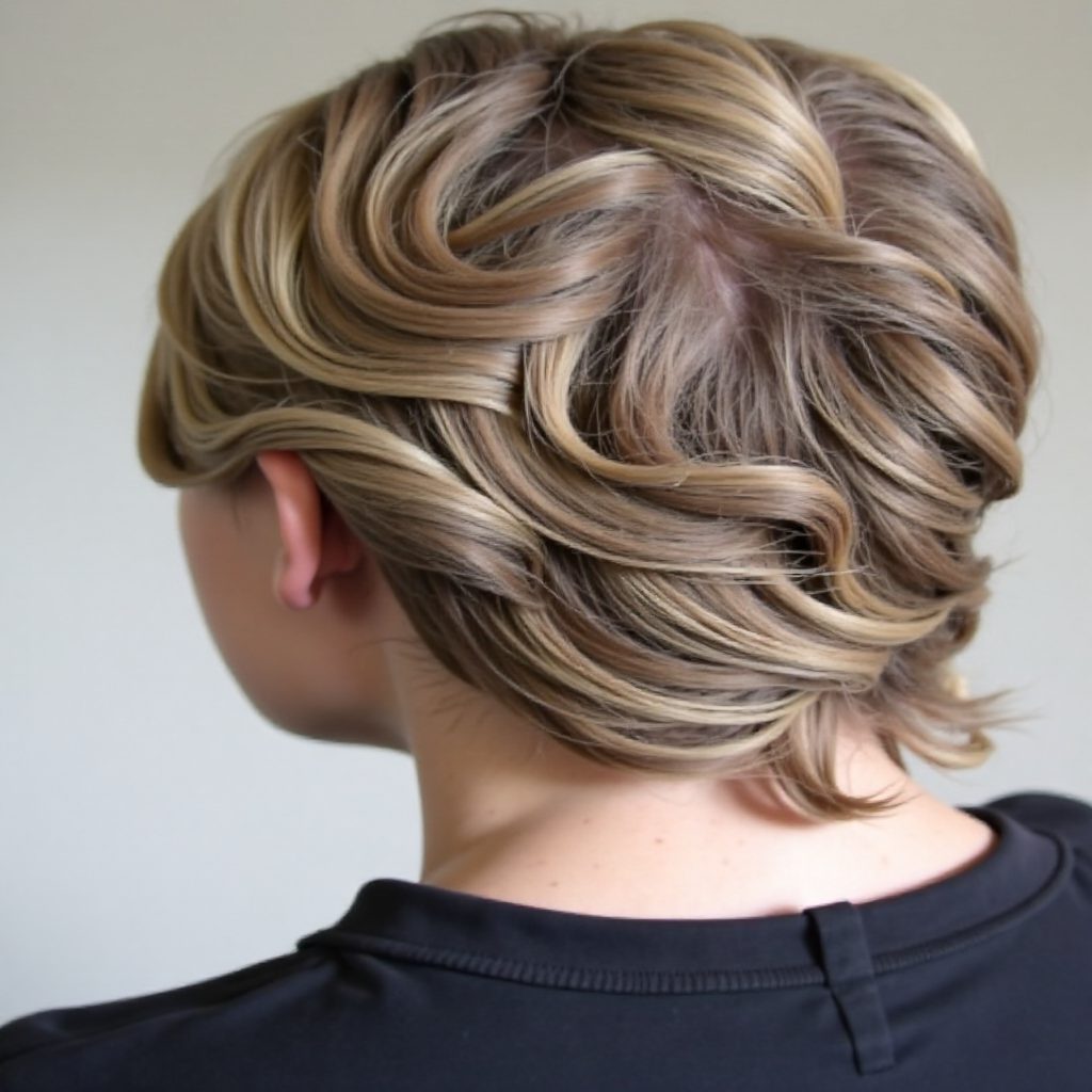 seashell braided updo