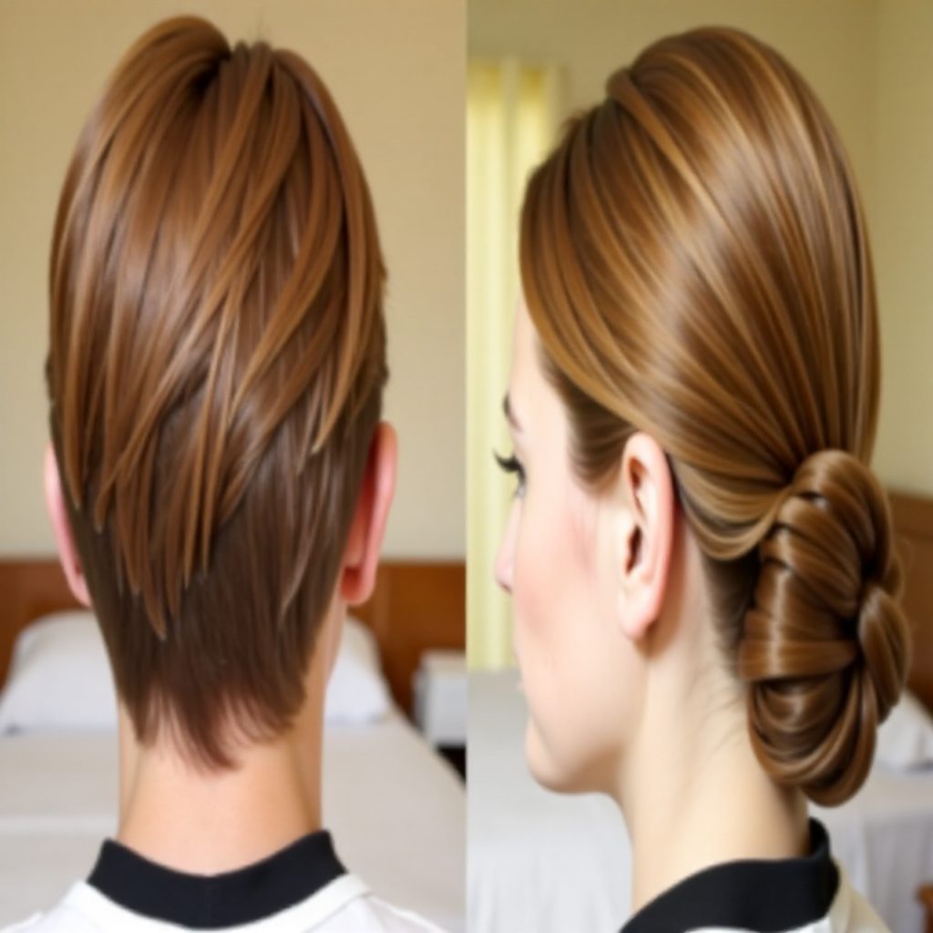 Spiral Bun formal updo