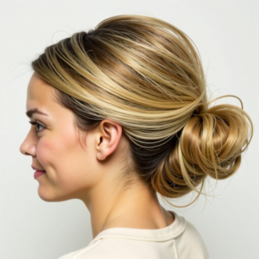 formal bun updo