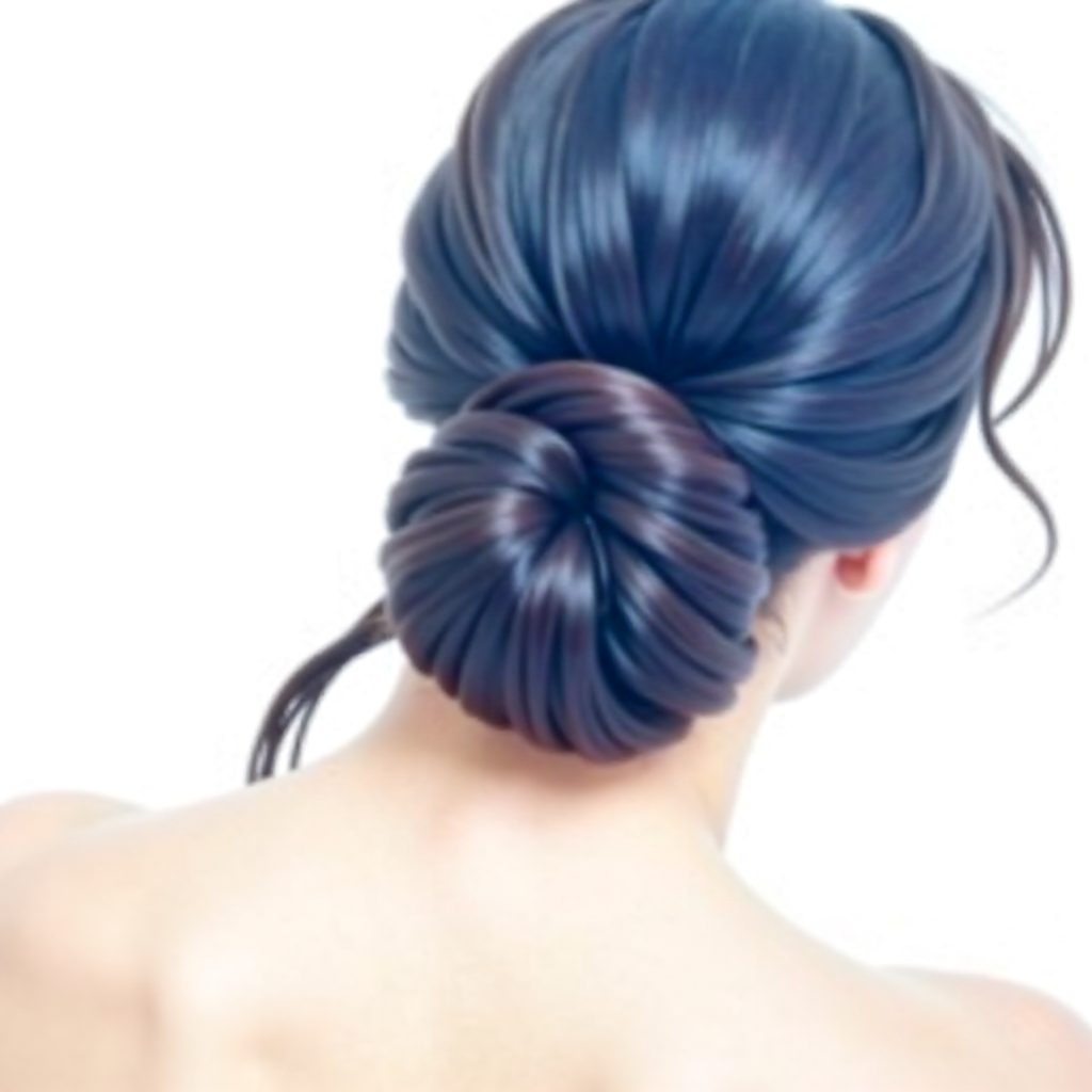 low bun formal updo