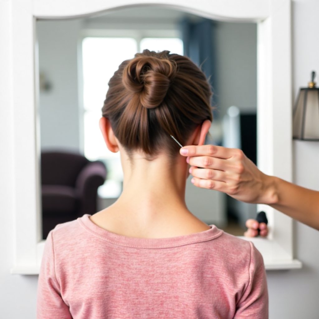 formal bun updo