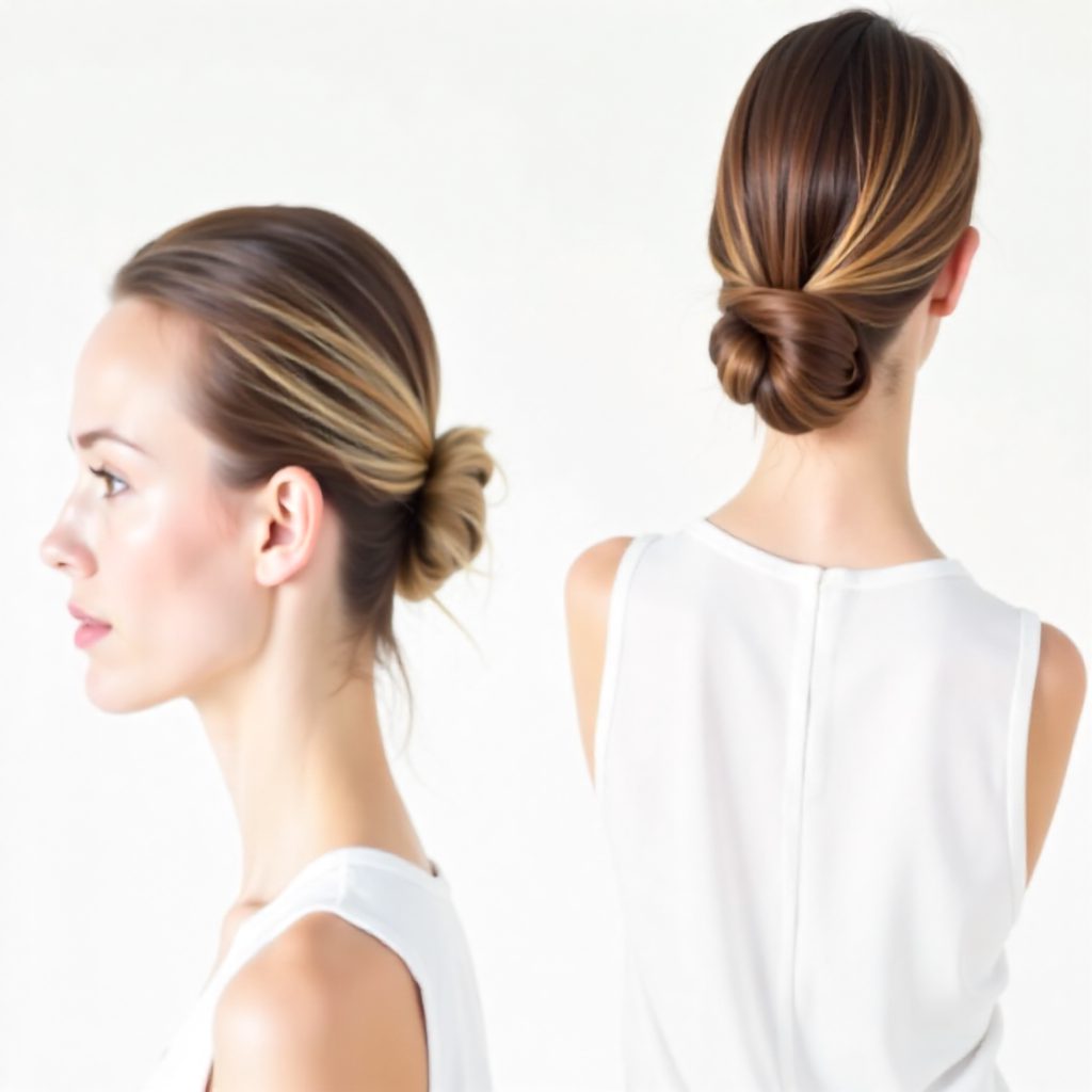 braided bun elegant updo