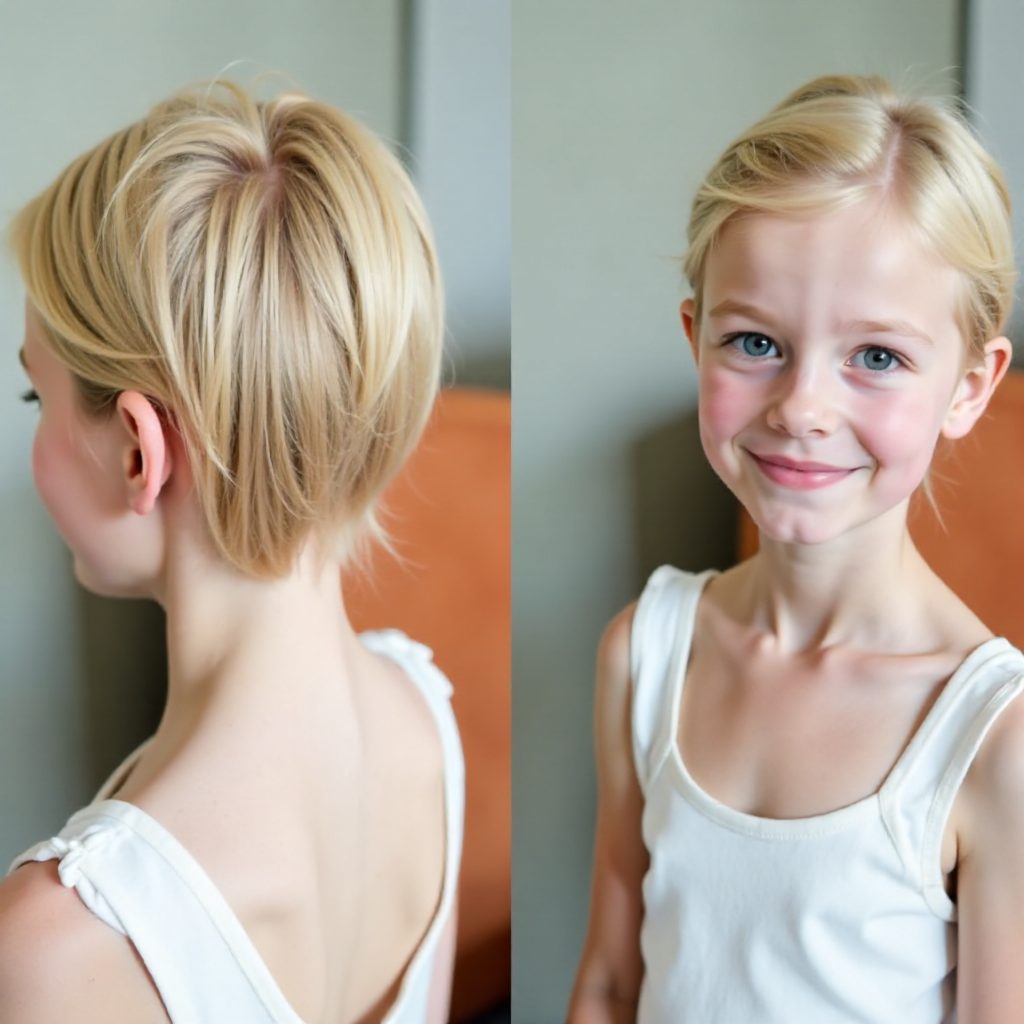 curly updo for little girls