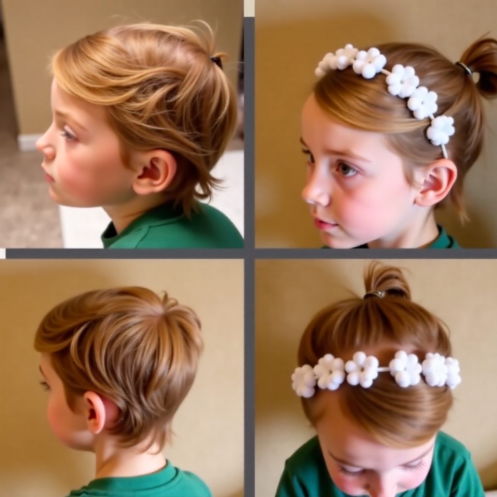 curly updo for girls
