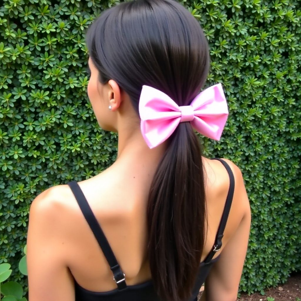 Triple Braid Updo With A Low Ponytail