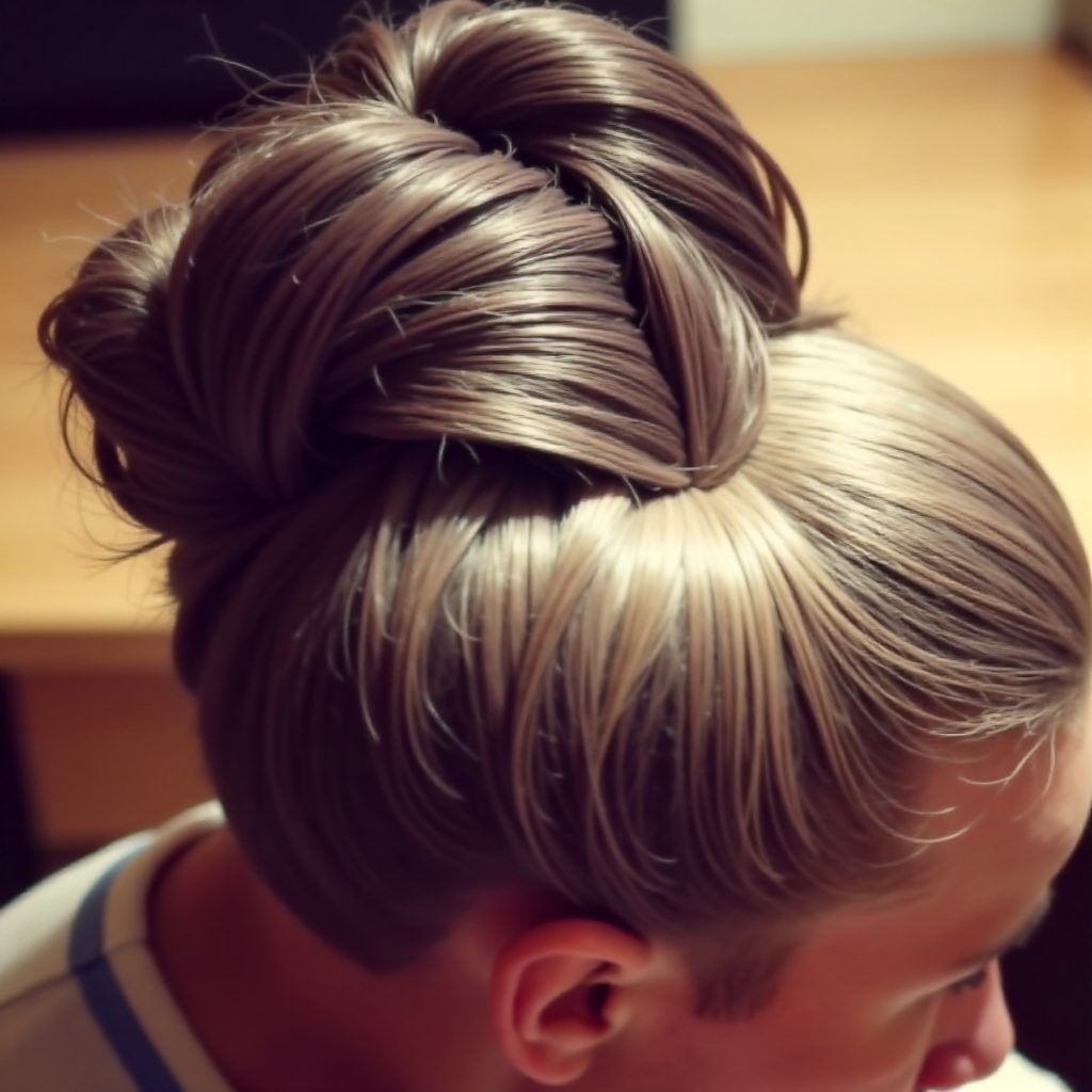 black flower girl updo hairstyle