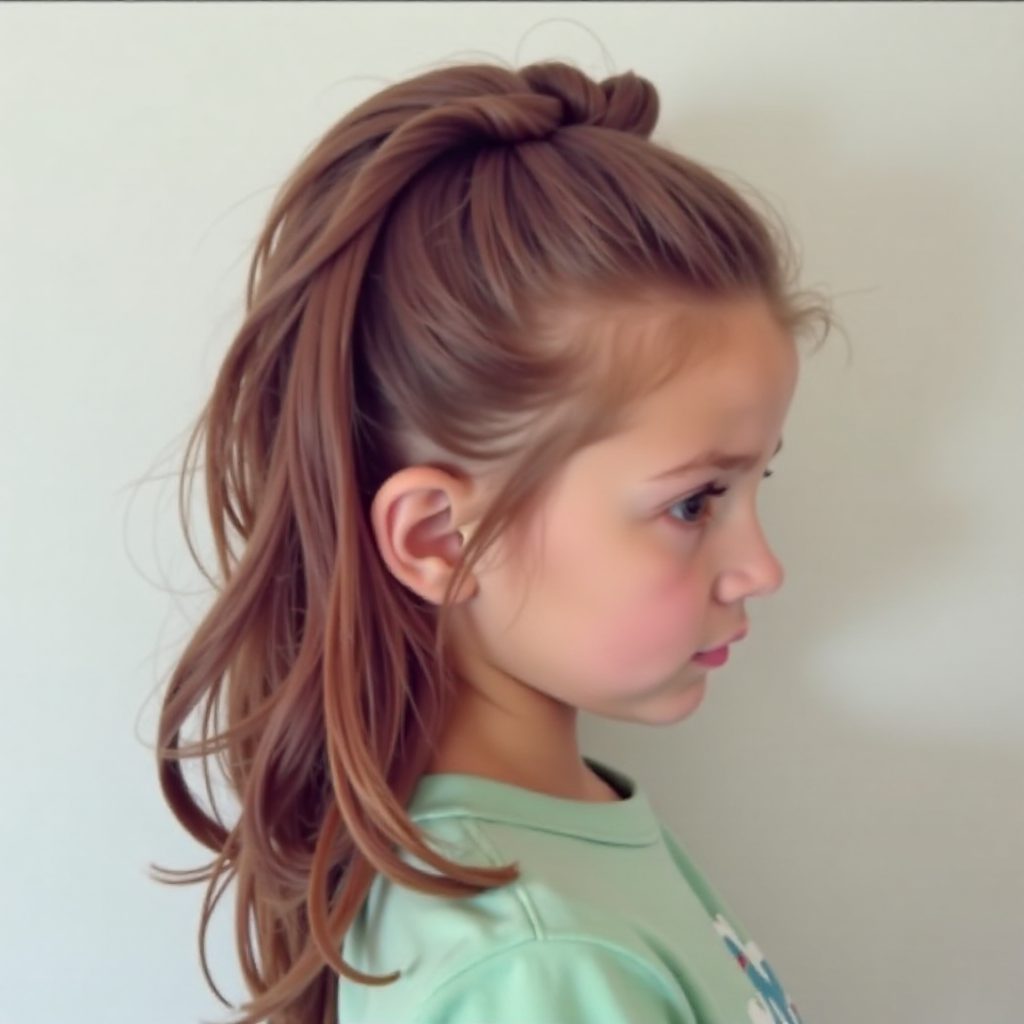 cute braided little girls hairstyle