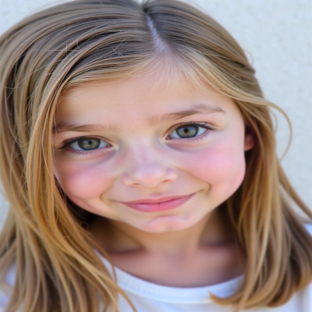 easy flower girl hairstyle for straight hair