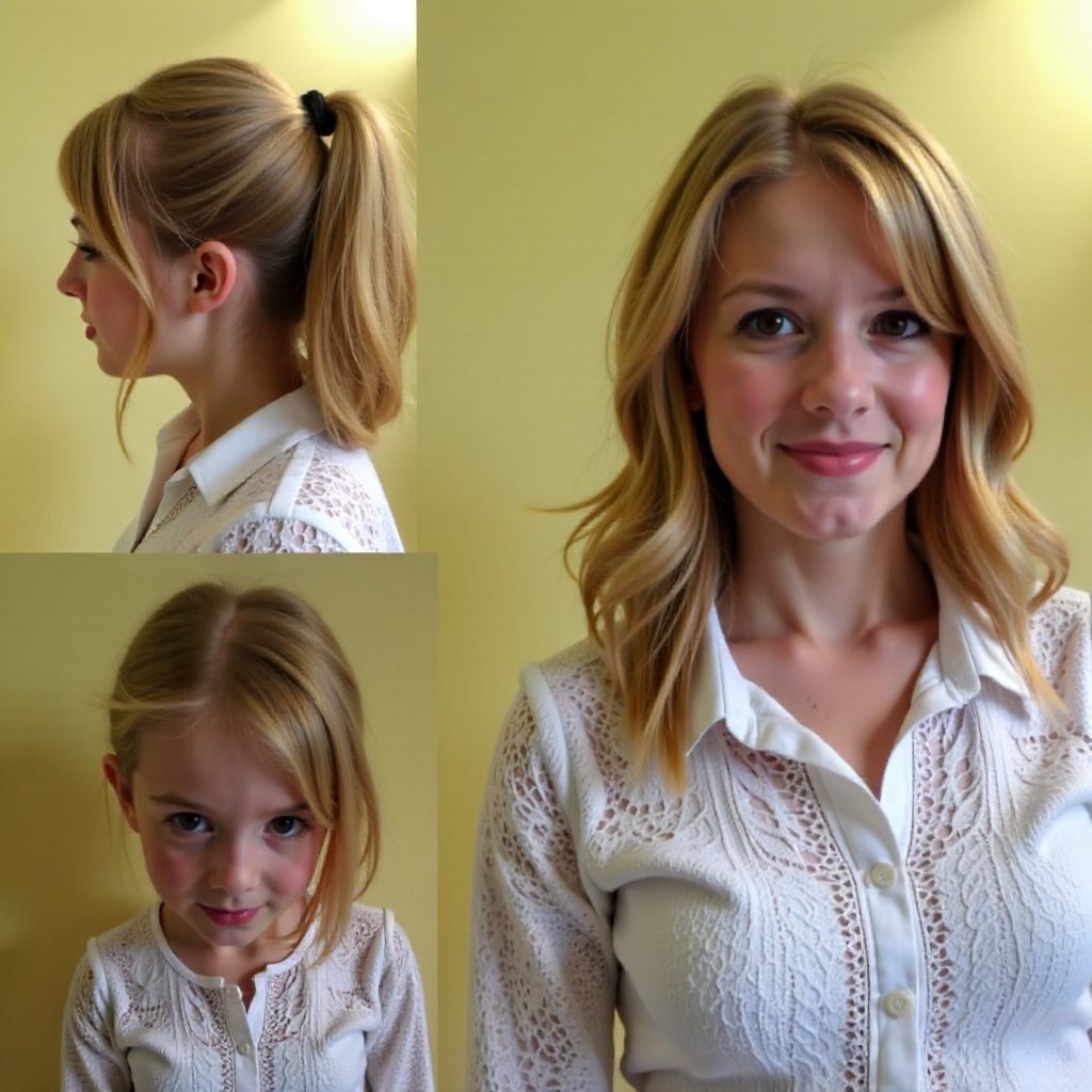 cute updo for girls