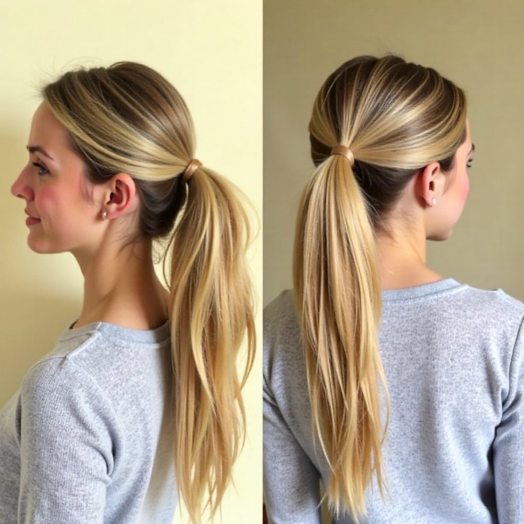 braid and pony hairstyle for girls