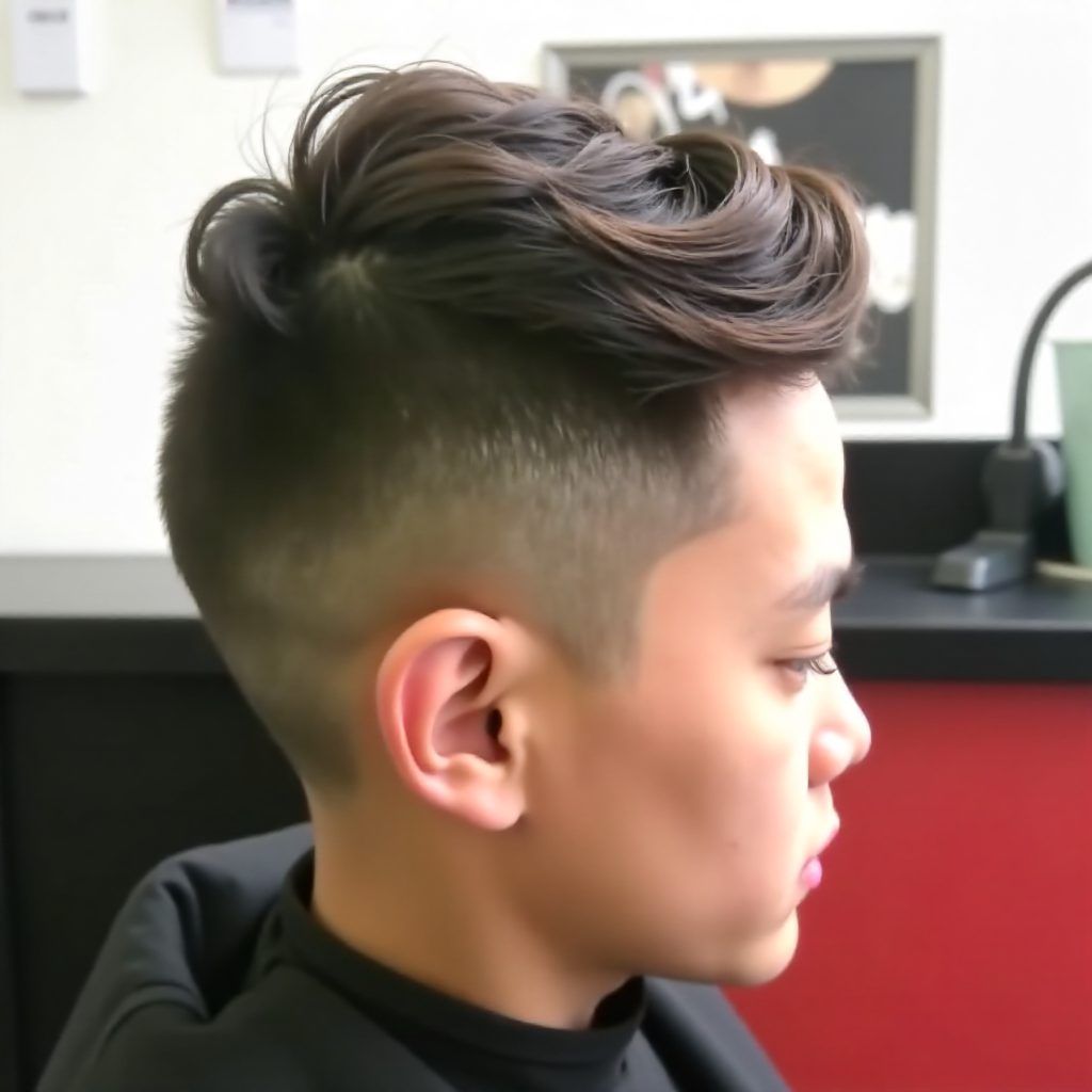 shaved sides haircut for little boys