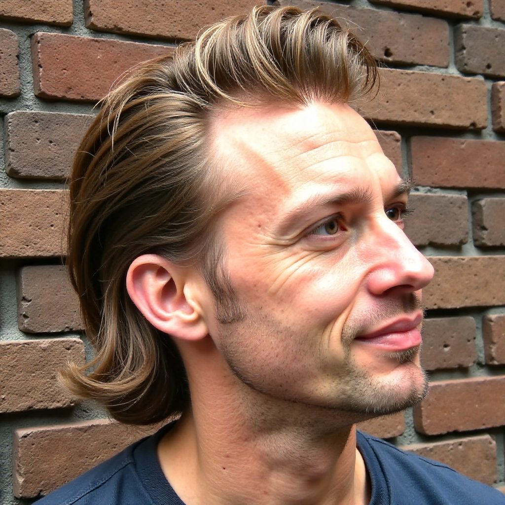 Mid-Length Mullet Haircut