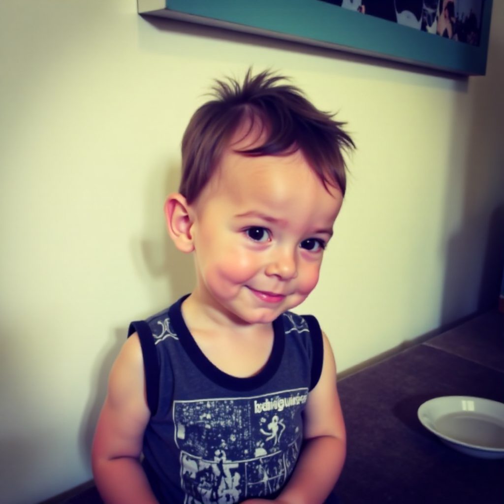 cute curly mohawk for toddlers