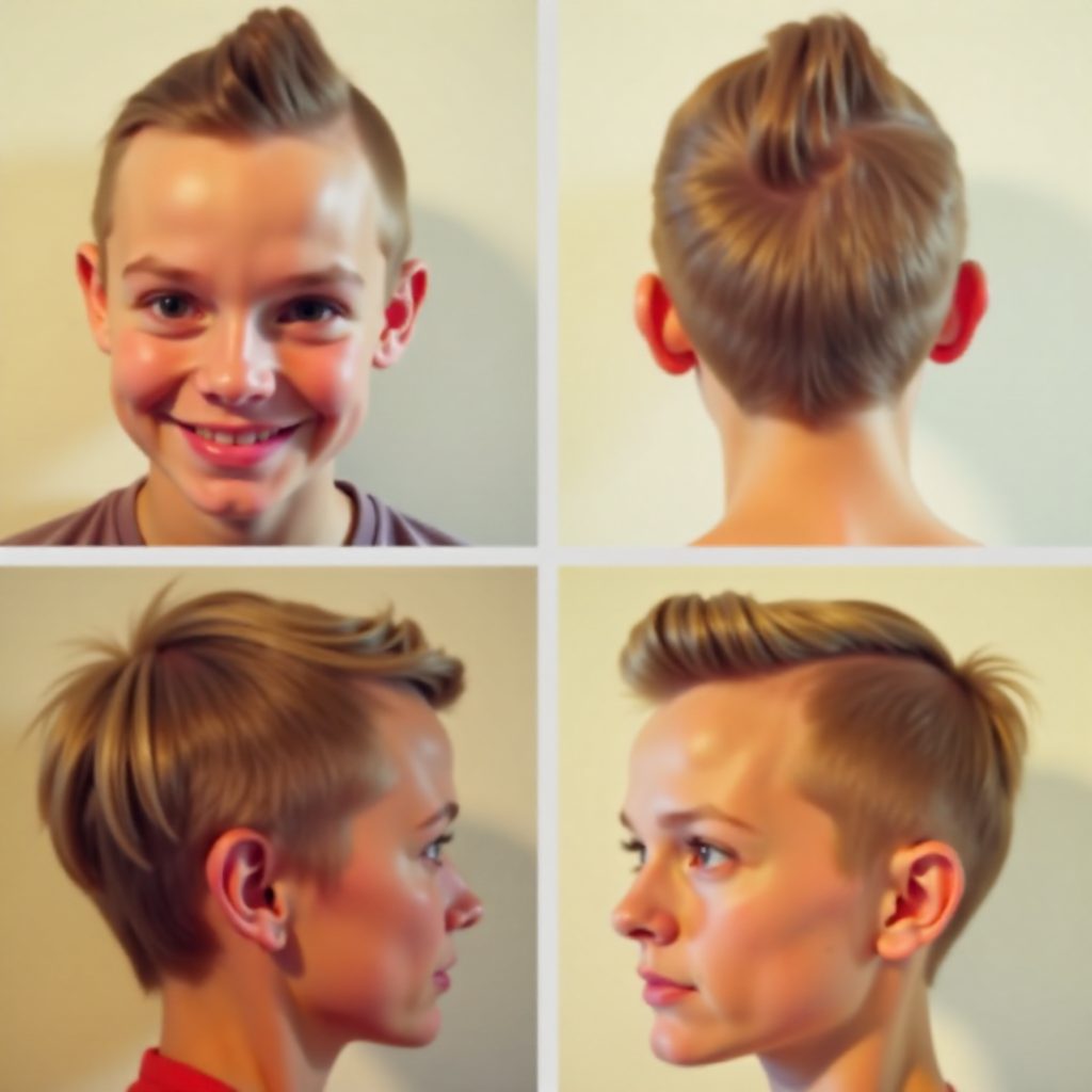 little boys' short mohawk