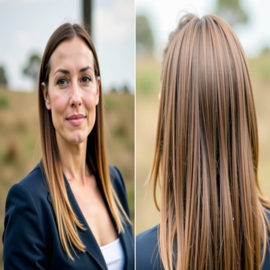 casual braided half up half down hairstyle