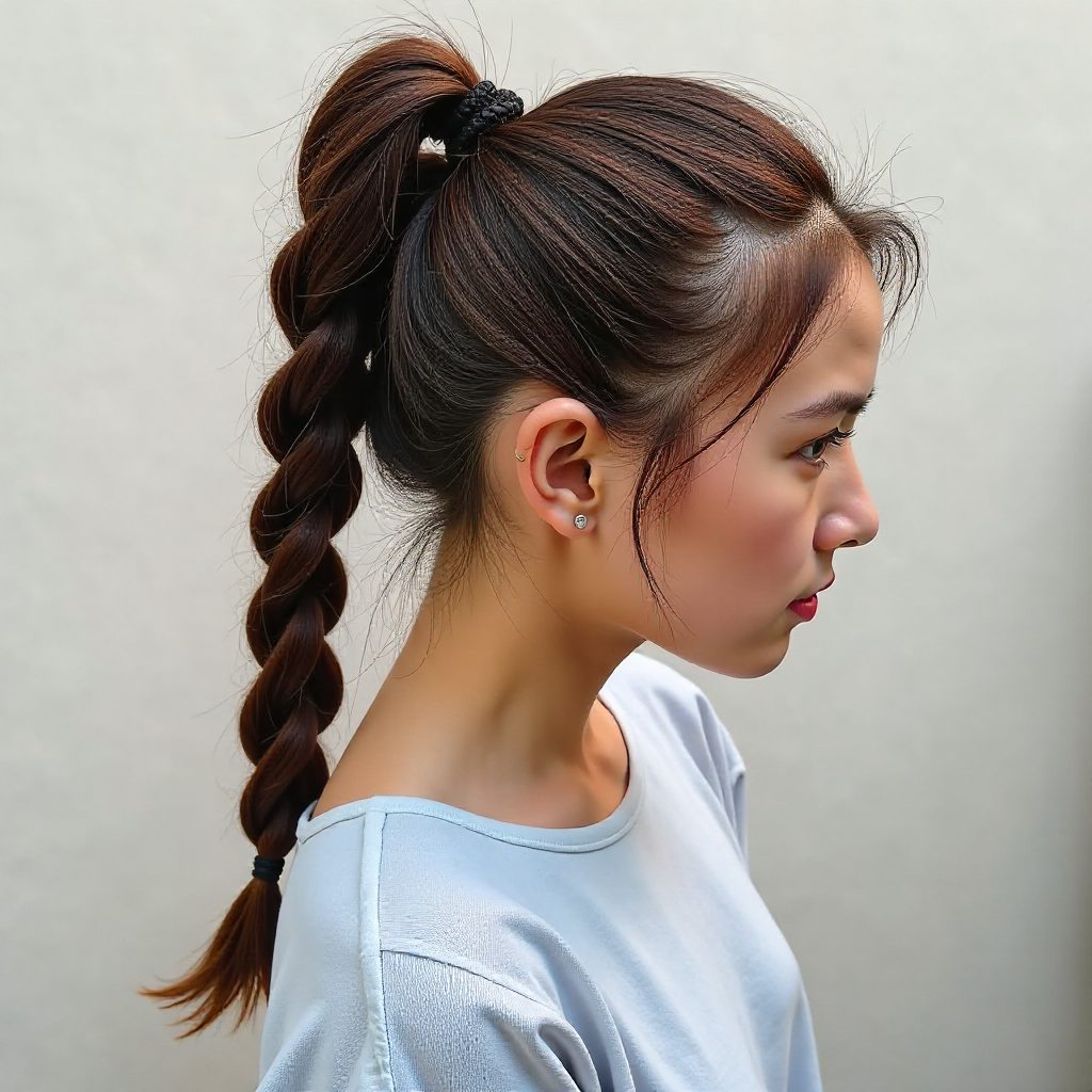 Ponytail With Cornrows