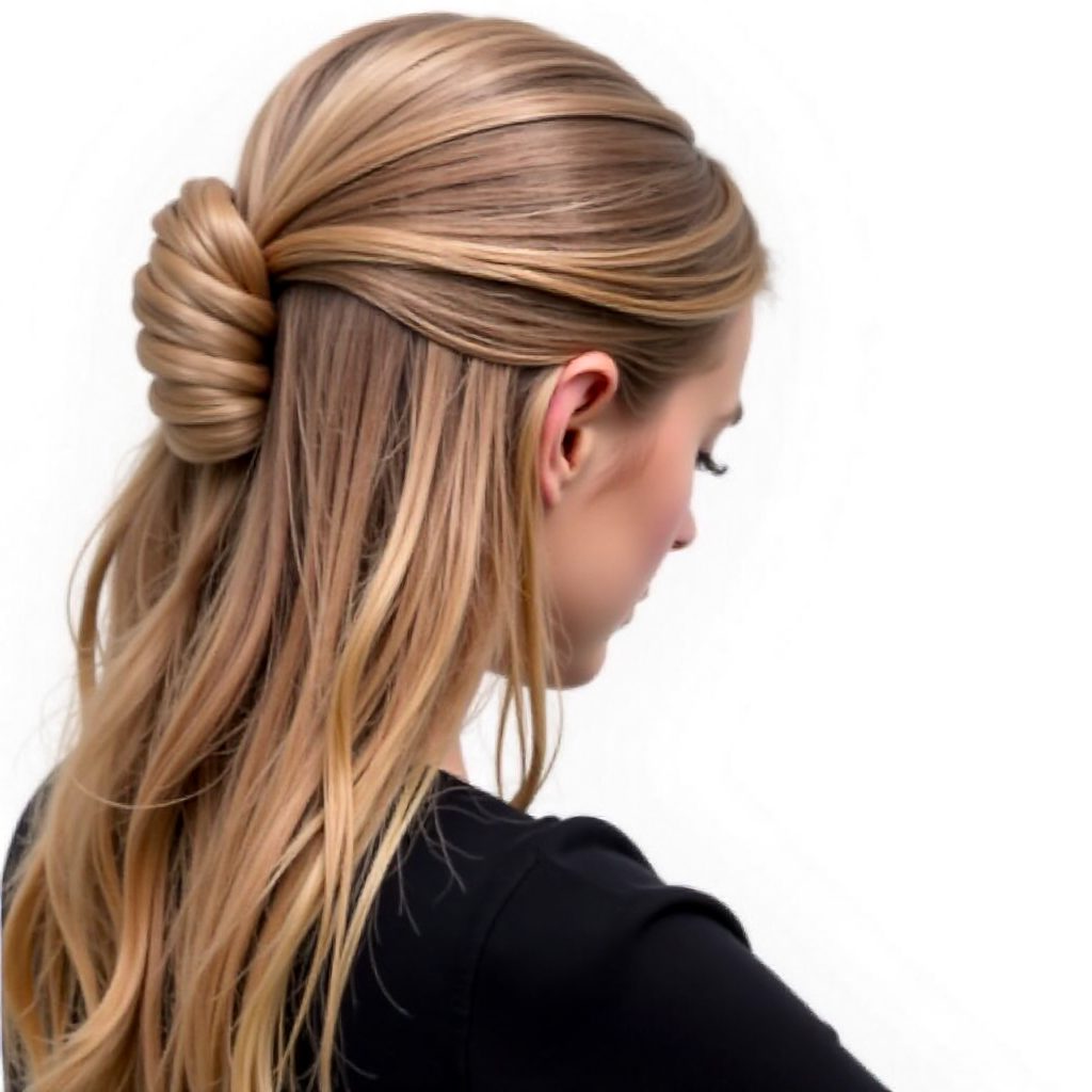 lace rose half updo