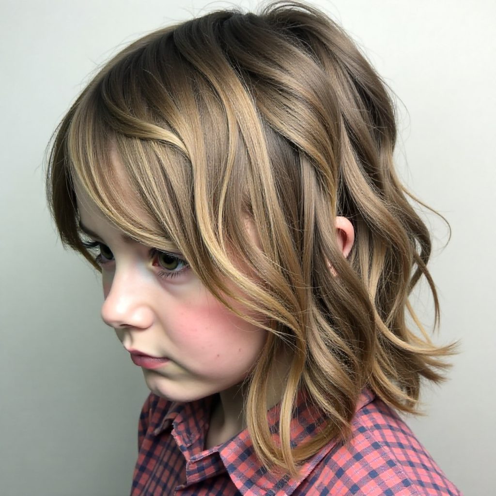Bob With Waterfall Crown Braid
