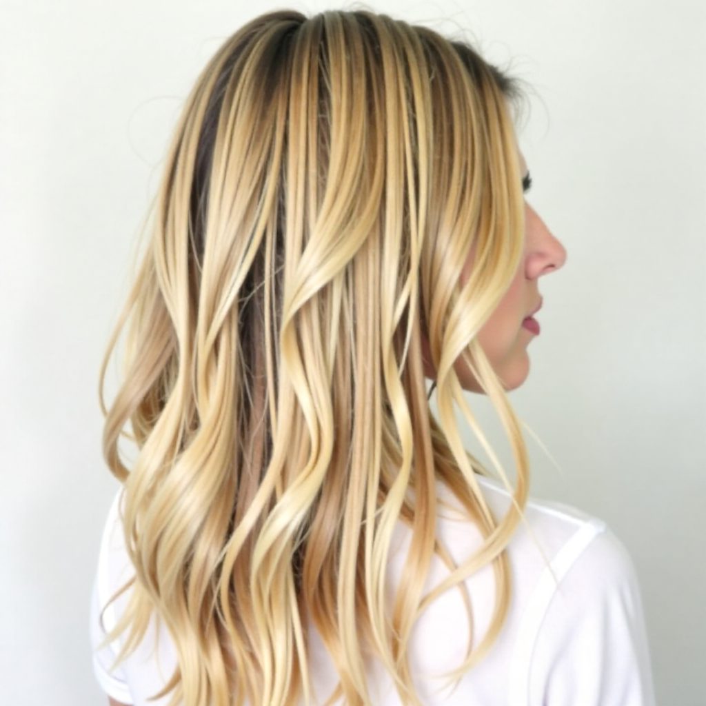 curly formal blonde half updo