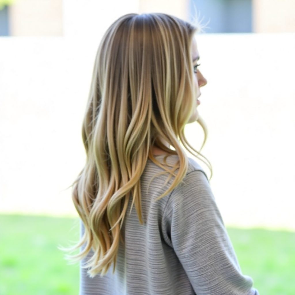 casual waterfall braid hairstyle