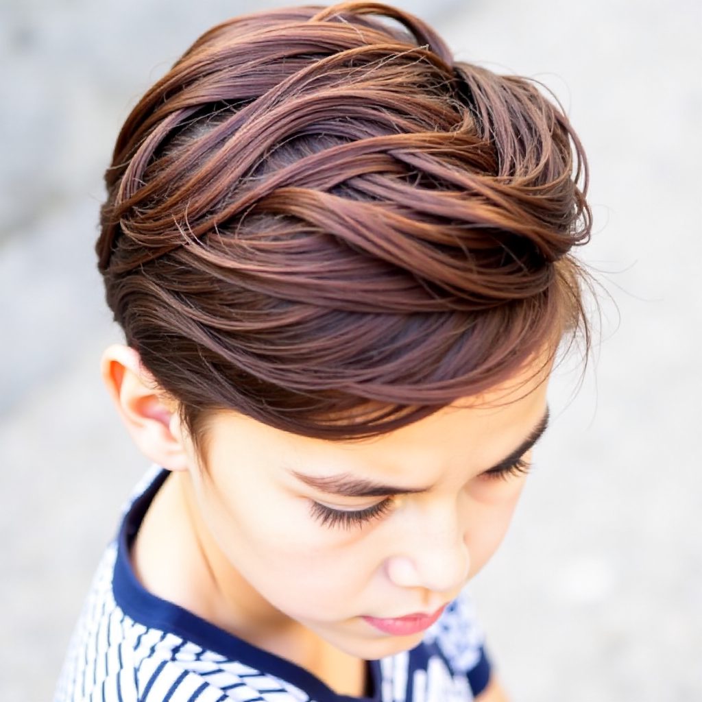 milkmaid braid with fishtail