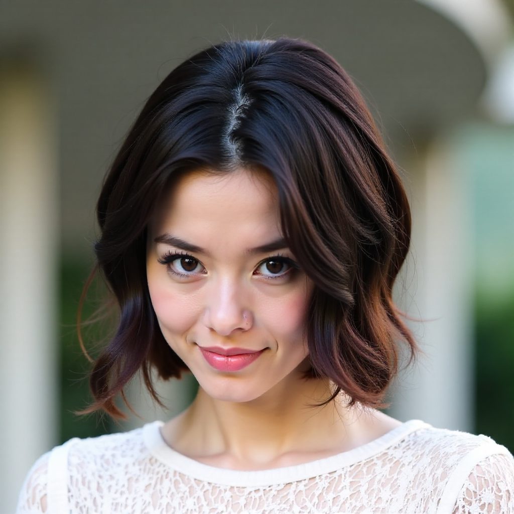 messy brunette milkmaid braid updo