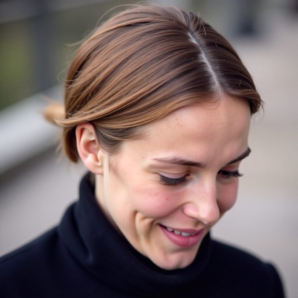 two milkmaid braids updo