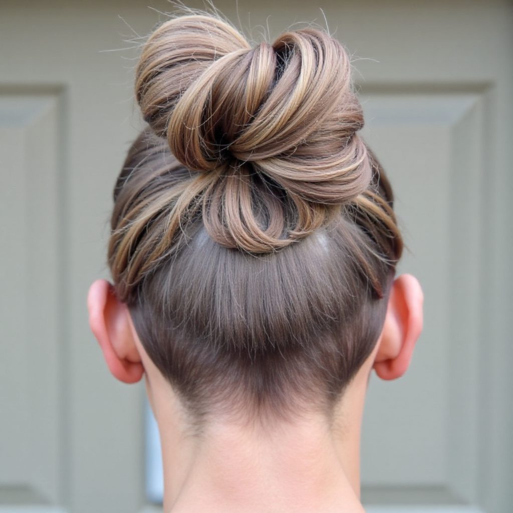 Braided Updo With High Bun