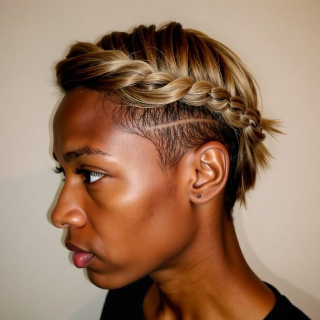 milkmaid braid for african american women