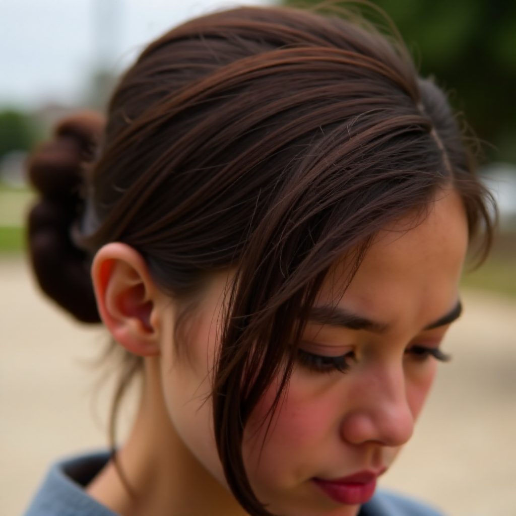 classic milkmaid braid updo