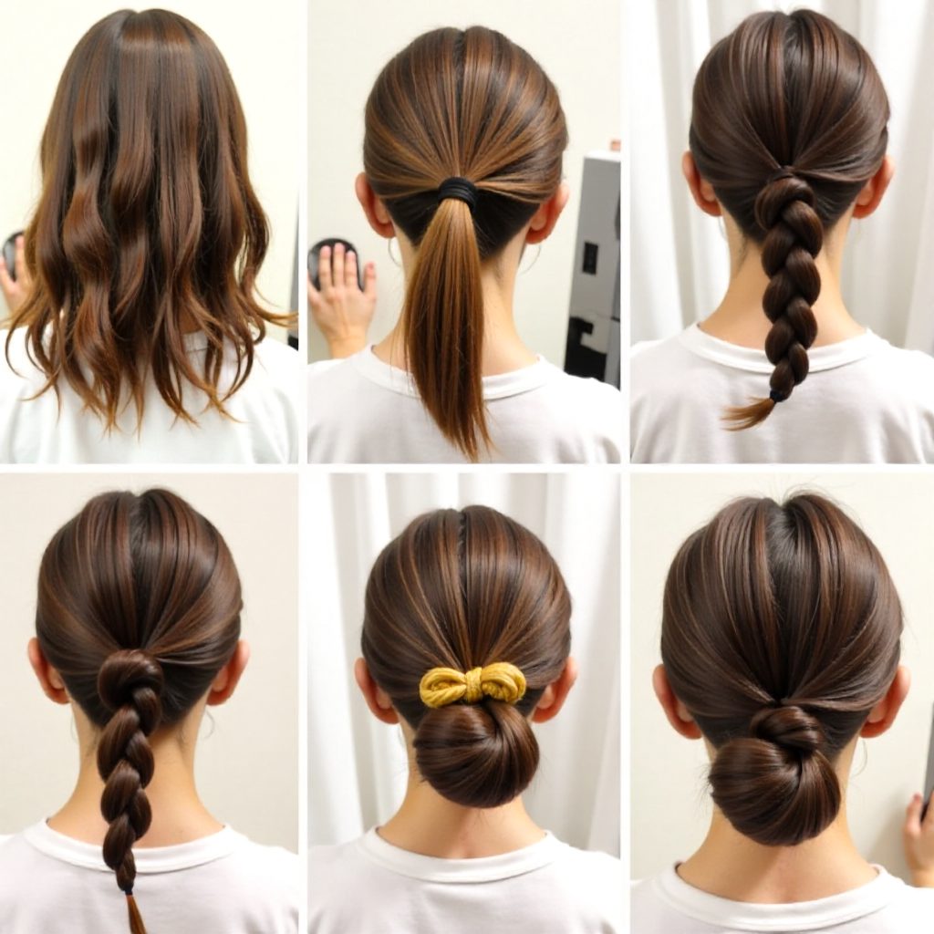 Simple Messy Updo For Medium Hair Tutorial