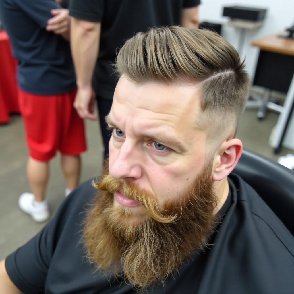 hipster haircut with beard